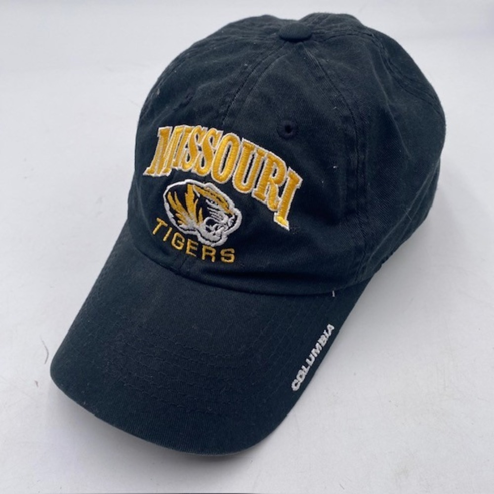 MISSOURI Top of the World Tigers Hat Men OSFM Black Cotton Adjustable Strapback